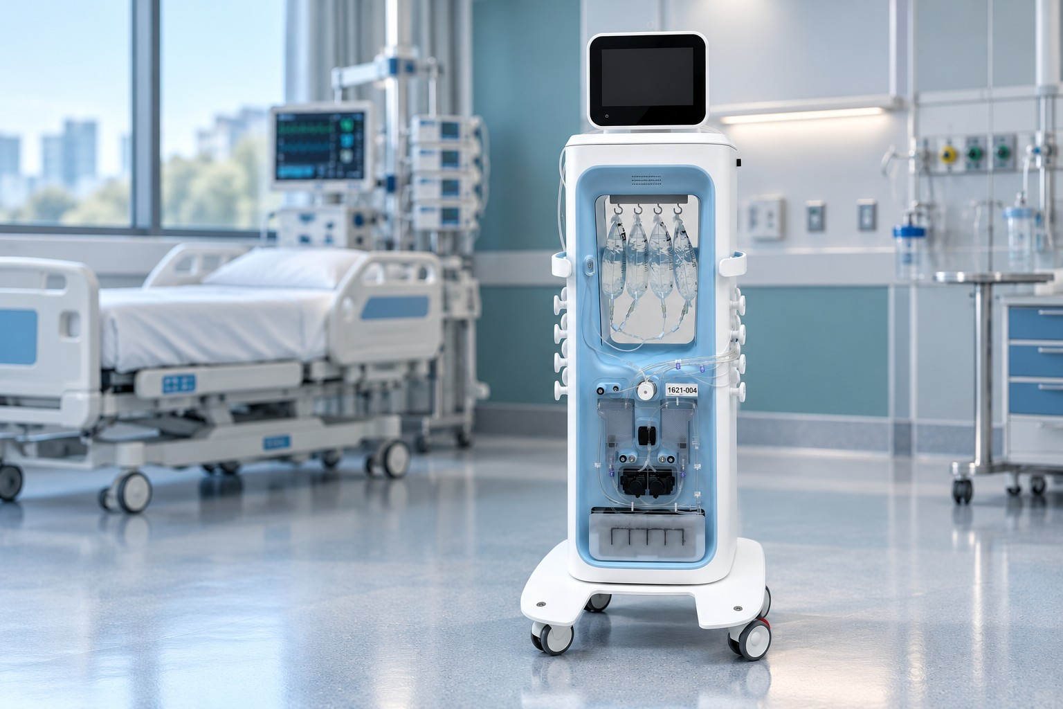 Osalina prototype in an AI-created illustrative ICU setting